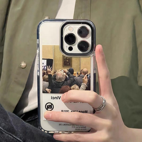 创意欧美艺术适用iPhone17promax苹果13不会撞壳的手机壳11防摔12透明XS硅胶18promax保护套14/15小众16plus