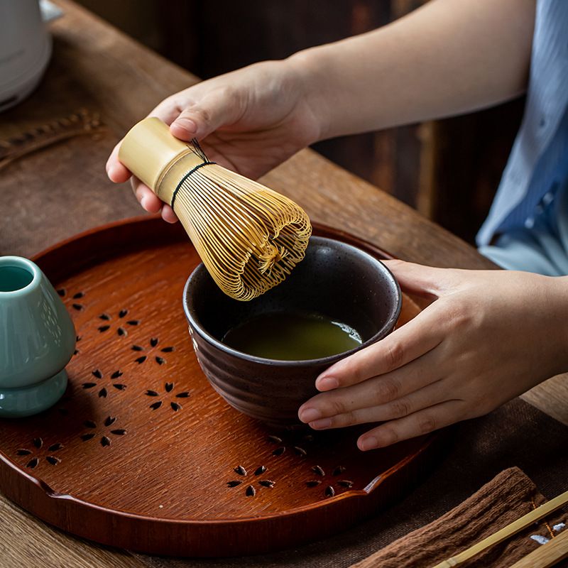 抹茶刷茶筅金竹淡竹80本立100白本立抹茶打抹拿铁烘焙料理茶道用 餐饮具 茶道/零配 原图主图