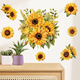 3d立体向日葵花装 饰画墙壁墙贴画遮丑贴纸自粘租房顶改造好物神器