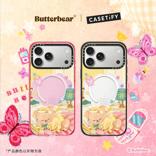 黄油小熊 x CASETiFY 联名 黄油小熊11PM 晚上11点 适用于苹果iPhone17ProMax/17Pro/16ProMax/16Pro手机壳