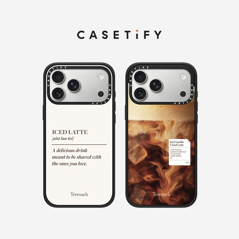 CASETiFY Teresuch系列 咖啡 适用于苹果iPhone17ProMax/17Pro/16ProMax/16Pro黑色手机壳