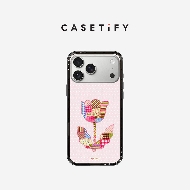 CASETiFY Eggsdoodz系列 郁金香拼格 适用于苹果iPhone17ProMax/17Pro/16ProMax/16Pro手机壳