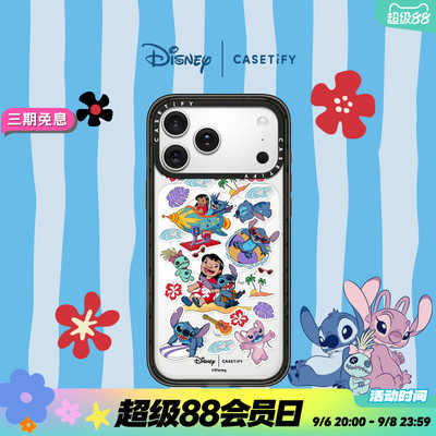 Disney Lilo & Stitch x CASETiFY 史迪奇联名系列 史迪奇贴纸 适用于苹果iPhone17ProMax/17Pro/16Pro手机壳