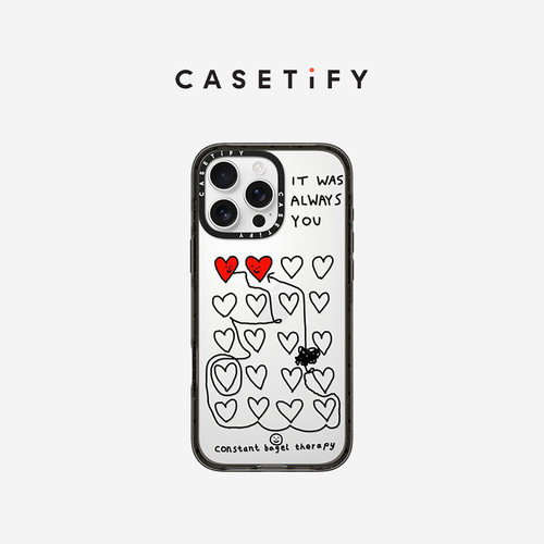 CASETiFY Constant Bagel Therapy 一直是你 适用于苹果iPhone16ProMax/16Pro/15ProMax/15Pro手机壳
