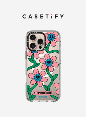 CASETiFY Yeye Weller系列 持续绽放 适用于iPhone16ProMax/16Pro/iPhone15ProMax/15Pro透明手机壳
