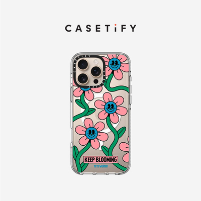 CASETiFY Yeye Weller系列 持续绽放 适用于iPhone16ProMax/16Pro/iPhone15ProMax/15Pro透明手机壳