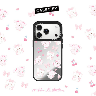 CASETiFY mikko系列 小猫小兔赏花记 适用于苹果iPhone17ProMax/17Pro/Air/16ProMax/16Pro手机壳