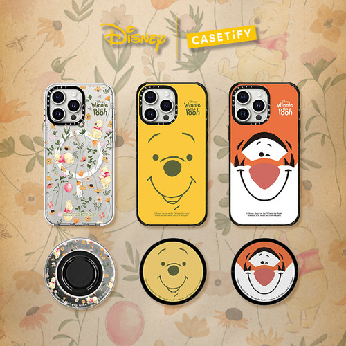 小熊维尼 | CASETiFY 联名 重返春日森林 适用于iPhone16ProMax/16Pro/15ProMax/14ProMax手机壳/磁吸支架
