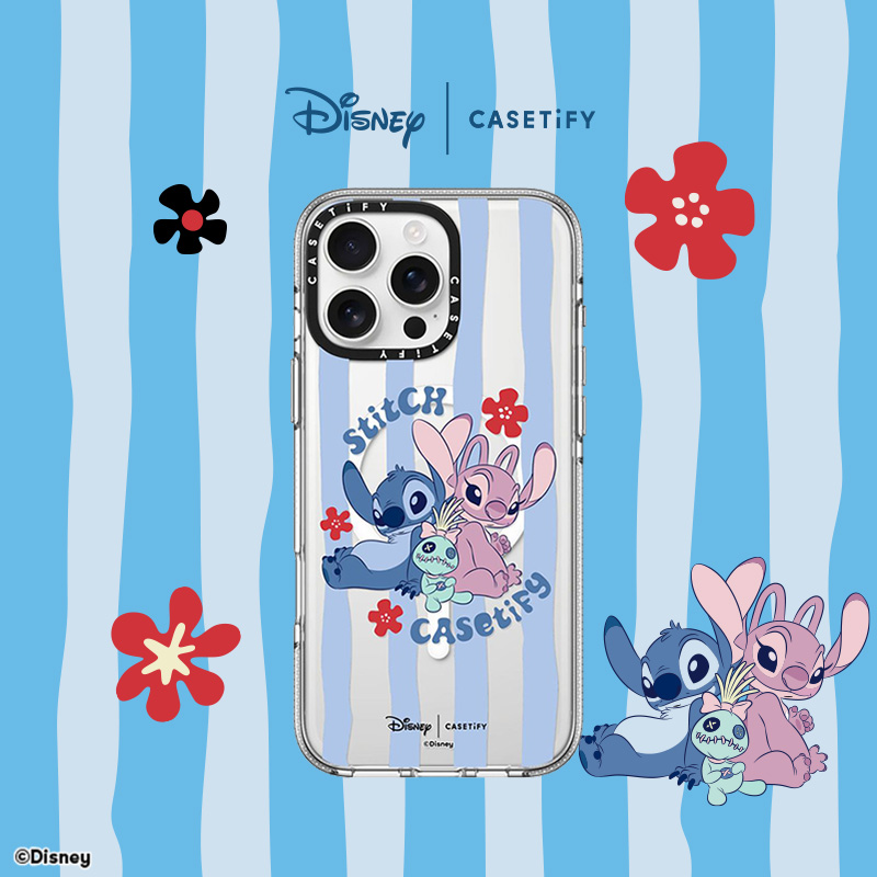 Disney Lilo & Stitch x CASETiFY 史迪奇联名系列 史迪奇家庭 适用于iPhone16ProMax/16Pro/15ProMax手机壳