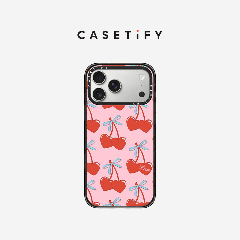 CASETiFY Sofe Store系列 嘟嘟樱桃粉 适用于苹果iPhone17ProMax/17Pro/Air/16ProMax/16Pro手机壳