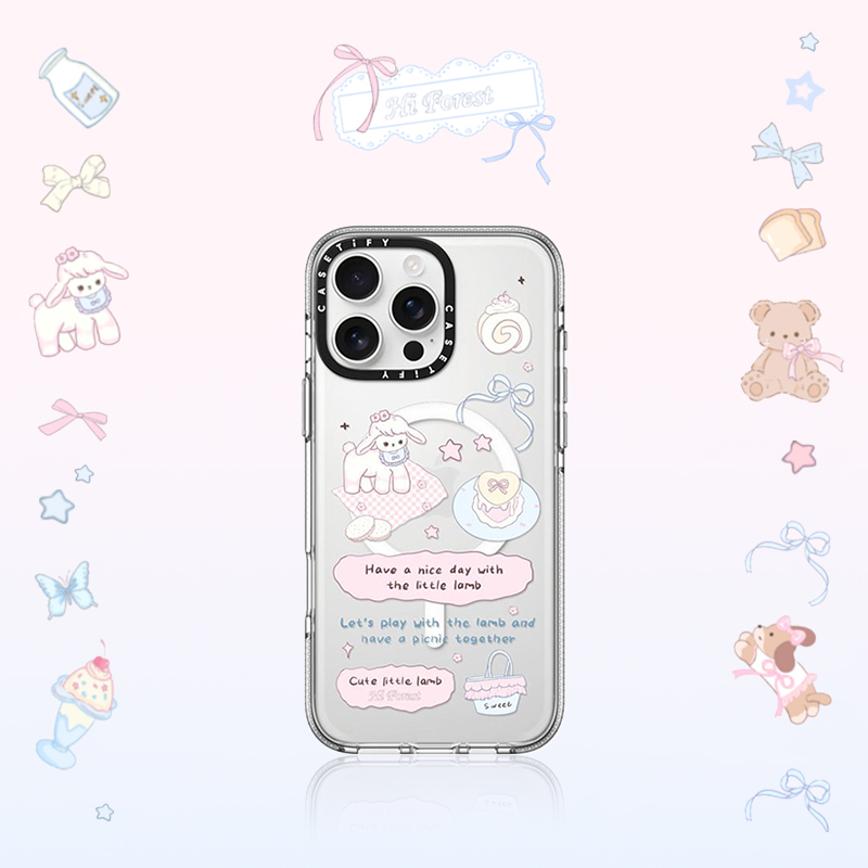 CASETiFY 森林早报系列 咩咩春游 适用于iPhone16ProMax/16Pro/15ProMax/15Pro手机壳
