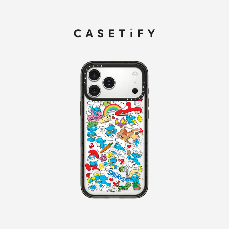 The Smurfs x CASETiFY 蓝精灵联名系列 贴纸 适用于苹果iPhone17ProMax/17Pro/Air/16ProMax手机壳