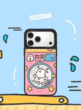 CASETiFY Peterdog系列 滚筒汪力跑 适用于苹果iPhone17ProMax/17Pro/Air/16ProMax/16Pro/15ProMax手机壳