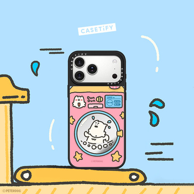 CASETiFY Peterdog系列 滚筒汪力跑 适用于苹果iPhone17ProMax/17Pro/Air/16ProMax/16Pro/15ProMax手机壳