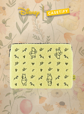 小熊维尼 | CASETiFY 联名 蜂蜜奶黄色 柔软毛茸 手提电脑笔记本保护套内胆包