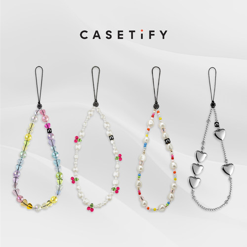 CASETiFY爱心珠饰糖果手机挂链