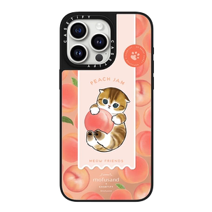 CASETiFY Mofusand联名 桃子果酱猫咪 适用于iPhone16ProMax/16Pro/15ProMax/14ProMax手机壳
