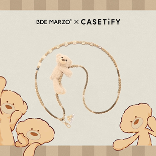 CASETiFY 手機(jī)配件背帶掛繩 13DE 背帶 適用于iPhone全系列 小熊抱抱 MARZO 聯(lián)名