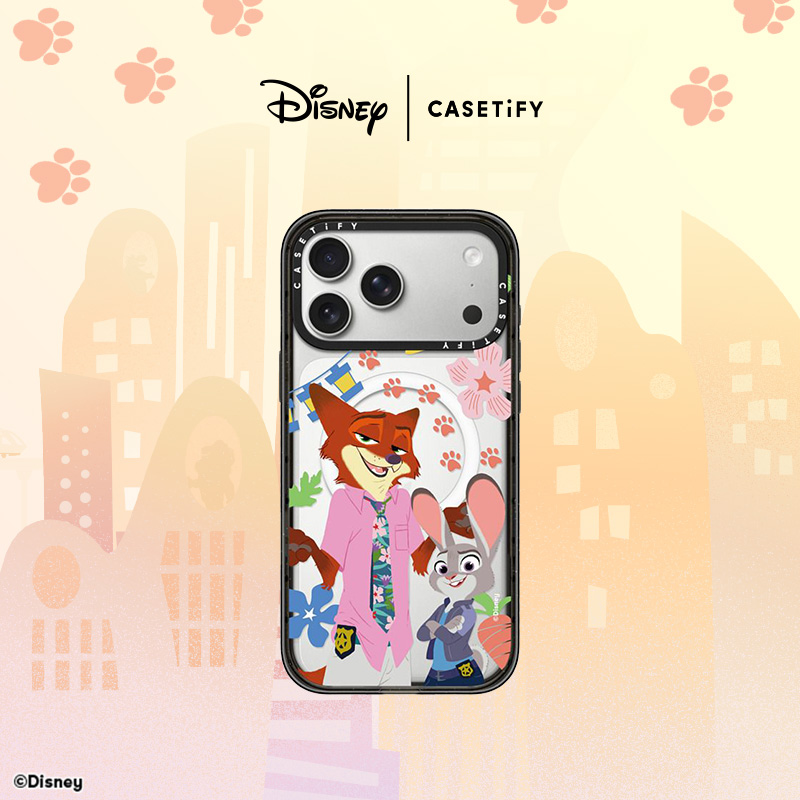 迪士尼 疯狂动物城2 x CASETiFY 联名系列 尼克&朱迪 适用于苹果iPhone17ProMax/17Pro/16ProMax/16Pro手机壳