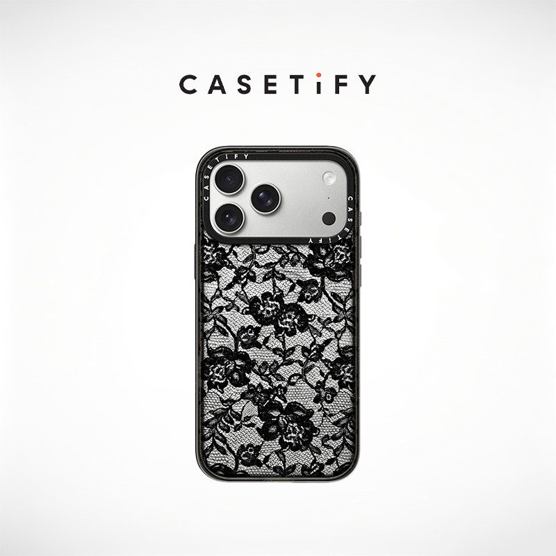 CASETiFY 黑色蕾丝/粉丝蕾丝 适用于苹果iPhone18ProMax/18Pro/17ProMax/17Pro/16ProMax/16Pro手机壳图片