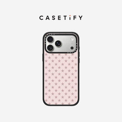 CASETiFY 粉色星星 适用于苹果iPhone17ProMax/17Pro/Air/16ProMax/16Pro黑色手机壳
