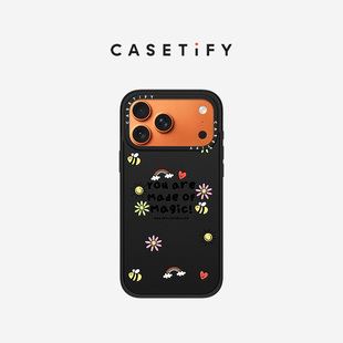 CASETiFY Katie's Collective系列 你是奇迹的化身 适用于苹果iPhone17ProMax/17Pro/16ProMax黑色手机壳