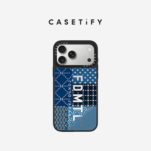 FDMTL x CASETiFY 联名 方块刺子绣 适用于苹果iPhone17ProMax/17Pro镜面手机壳
