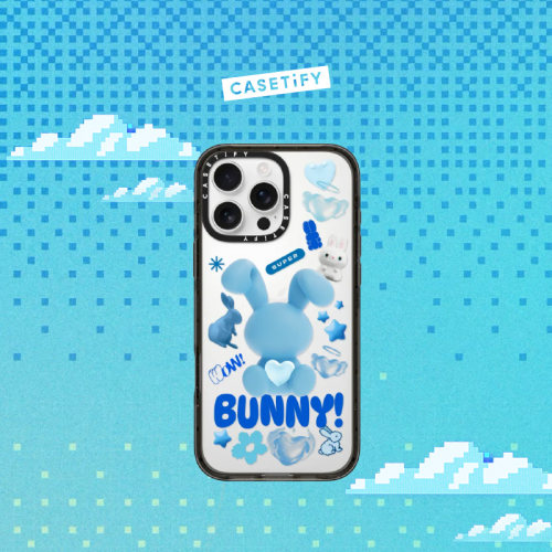 CASETiFY 像素小兔系列 蓝色爱心兔 适用于iPhone16ProMax/16Pro/15ProMax/15Pro手机壳