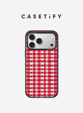 CASETiFY 爱心红格纹 适用于苹果iPhone17ProMax/17Pro/16ProMax/16Pro手机壳