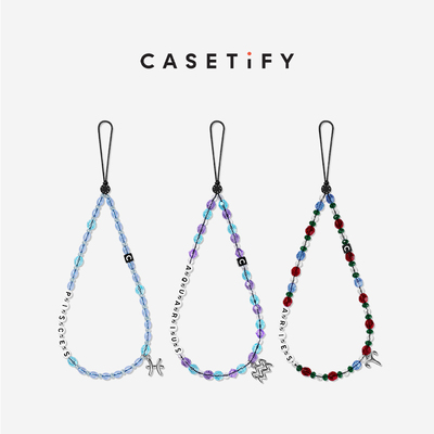 CASETiFY 星座手机挂链 水瓶座/金牛座/巨蟹座/处女座/天蝎座 适用于iPhone全系列配件 十二星座挂绳手机链