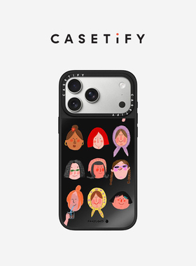 CASETiFY Eggplants 各自美丽 适用于苹果iPhone17ProMax/17Pro/17 Air/16ProMax/16Pro黑色镜面手机壳
