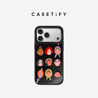 CASETiFY Eggplants 各自美丽 适用于苹果iPhone17ProMax/17Pro/17 Air/16ProMax/16Pro黑色镜面手机壳