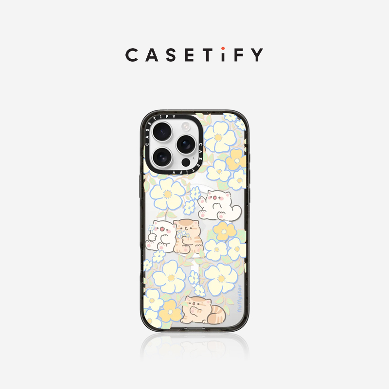 CASETiFY 毛绒绒星人系列 花海贴贴 适用于iPhone16ProMax/16Pro/15ProMax/15Pro手机壳