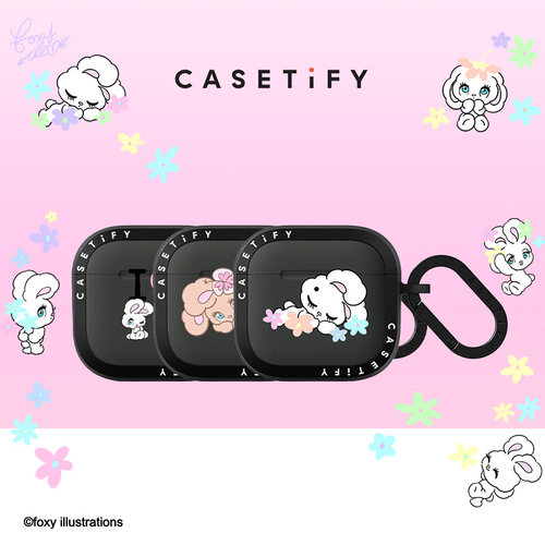 CASETiFY foxy系列 告白小兔/比基尼小兔/繁花小兔 耳机保护壳 适用于苹果Airpods 4耳机保护壳