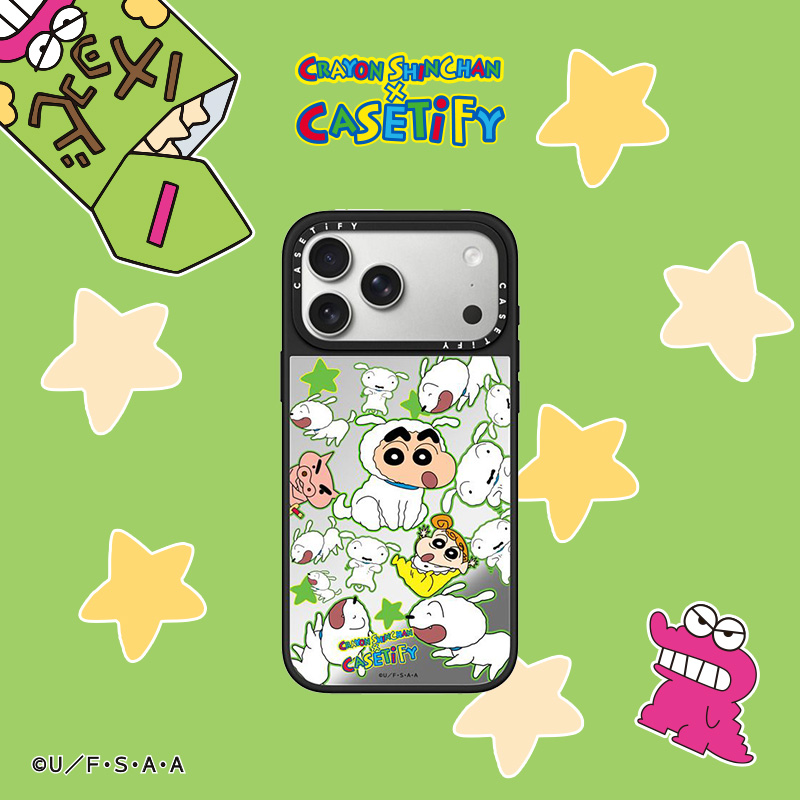 蜡笔小新 x CASETiFY 联名系列 小白贴纸 适用于iPhone17ProMax/17Pro/16ProMax/16Pro镜面手机壳