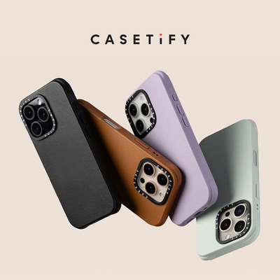 CASETiFY BioVeg 纯素皮革手机壳 适用于iPhone16/Plus/Pro/Max手机壳