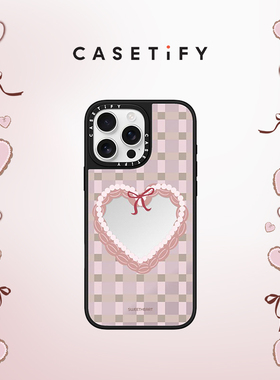 CASETiFY 甜心格纹 适用于iPhone16ProMax/16Pro/iPhone15ProMax/15Pro镜面手机壳