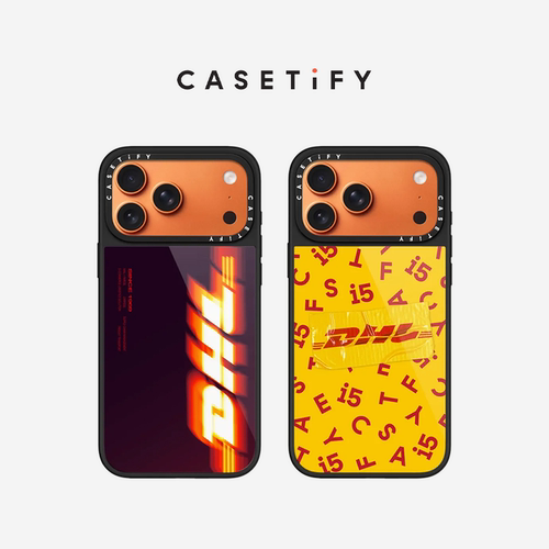 DHL x CASETiFY 联名 模糊标识/15周年纪念手机壳 适用于苹果iPhone17ProMax/17Pro晶釉手机壳