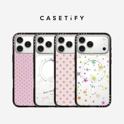 CASETiFY 新壳体 纤巧手机壳 缤纷幸运星/粉色星星 适用于苹果iPhone17ProMax/17Pro/16ProMax/16Pro手机壳