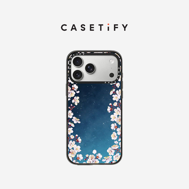 CASETiFY Spring in Bloom系列 夜半樱花 适用于苹果iPhone17ProMax/17Pro/16ProMax/16Pro手机壳
