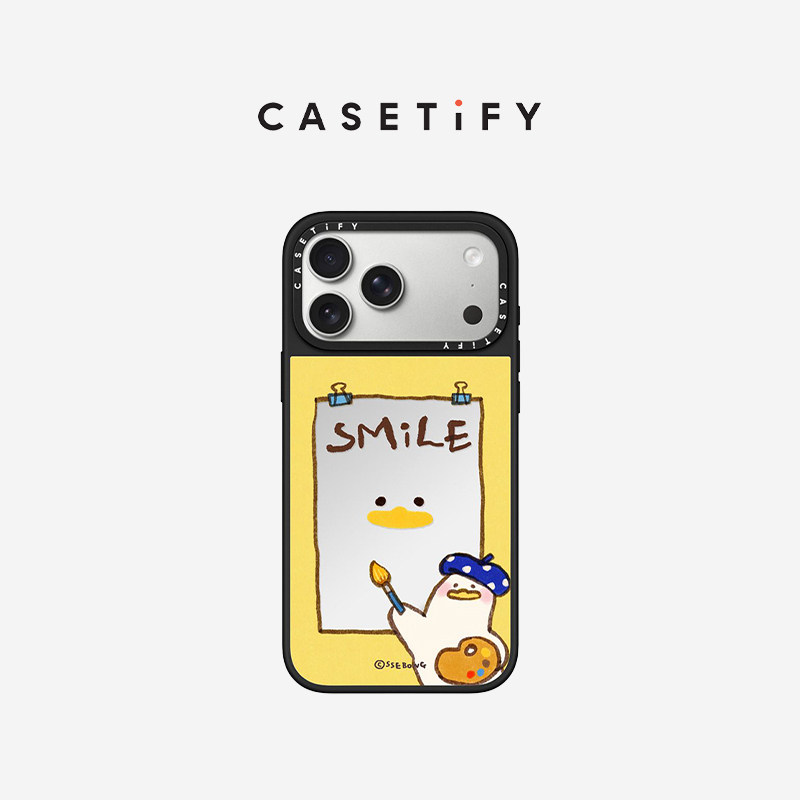CASETiFY SSEBONG躺平鸭系列 和我一起笑鸭 适用于苹果iPhone17ProMax/17Pro/16ProMax/16Pro手机壳