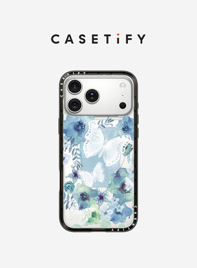 CASETiFY 蓝蝴蝶花园 适用于苹果iPhone17ProMax/17Pro/Air/16ProMax/16Pro/15ProMax/15Pro手机壳