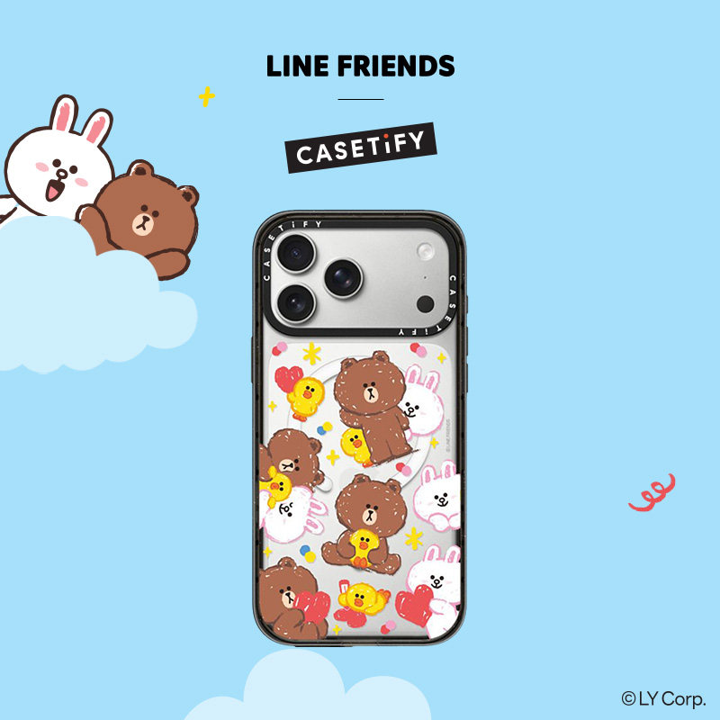 LINE FRIENDS x CASETiFY 联名系列 心动日常 适用于苹果iPhone17ProMax/17Pro/16ProMax/16Pro手机壳