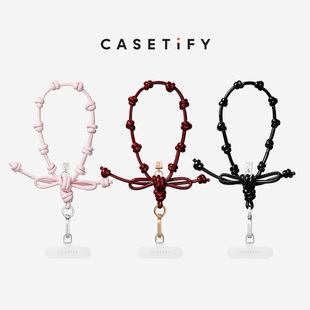 CASETiFY 蝴蝶结腕带/挂绳手机腕带 织绳腕带套组 藤蔓绿/蜜萝紫/蝴蝶结 适用于iPhone全系列手机配件腕带
