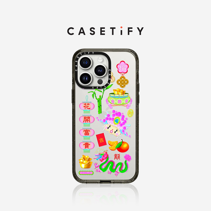 CASETiFY 花开富贵by juu juu适用于华为Mate60Pro/iPhone15/14/Pro/Max防摔手机壳