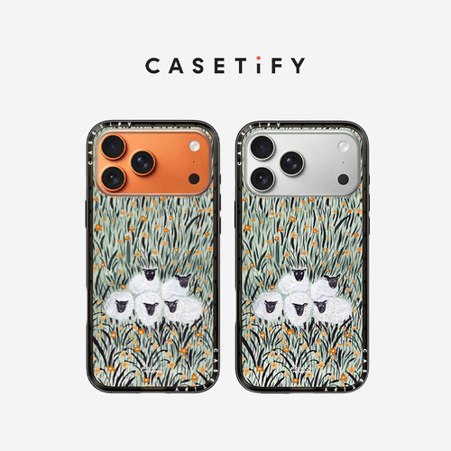 CASETiFY Boccaccini Meadows系列 绿丛咩咩 适用于苹果iPhone17ProMax/17Pro/16ProMax/16Pro纤巧手机壳