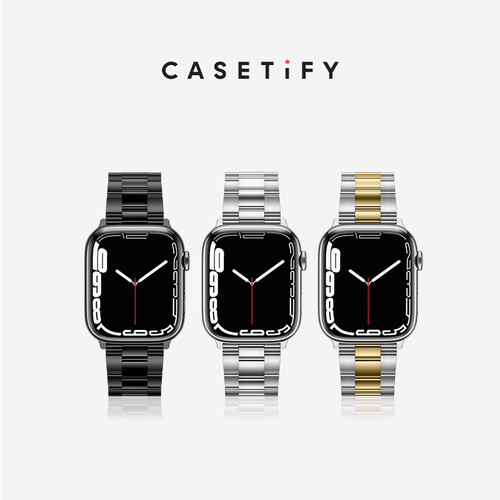 CASETiFY 不锈钢三链表带 适用于Apple watch表带