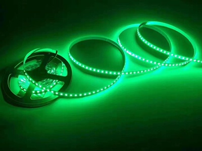 24V12伏超亮绿色灯带2835单排120颗珠LED防水绿光灯条装饰KTV货车