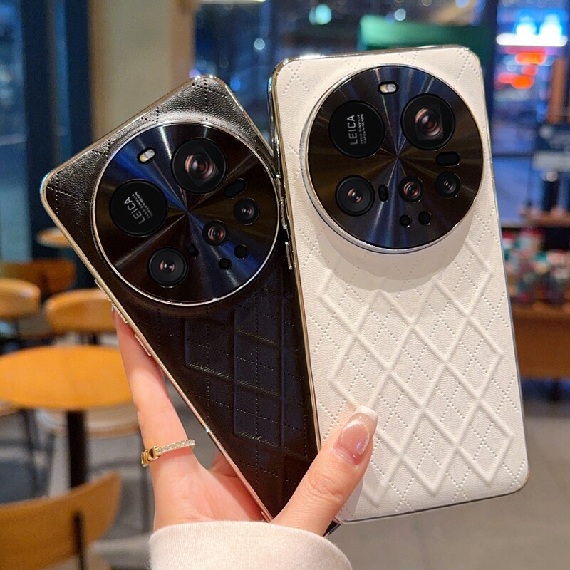 高档菱格纹适用小米15ultra手机壳电镀皮纹新款小米15ultra保护套镜头全包防摔MI15ULTRA简约高级男女ins风