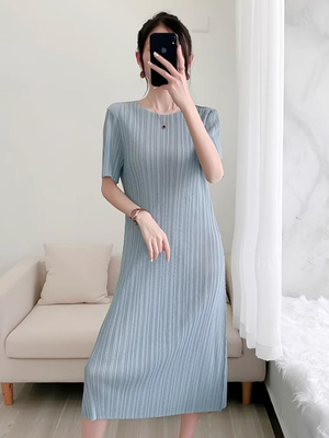 星芭莎褶皱褶皱连衣裙女